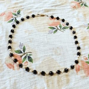 Black and White Beaded Necklace